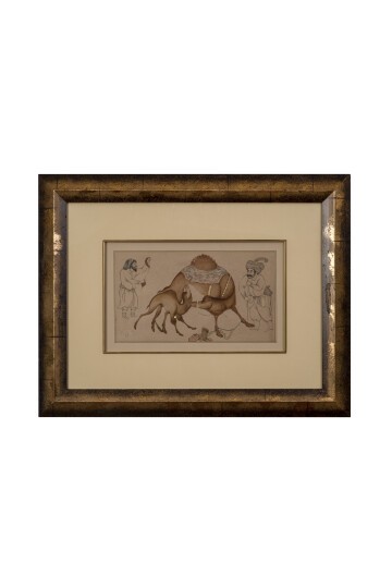 Deve Güreşi ve Yavru Deve Tablosu